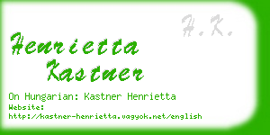 henrietta kastner business card
